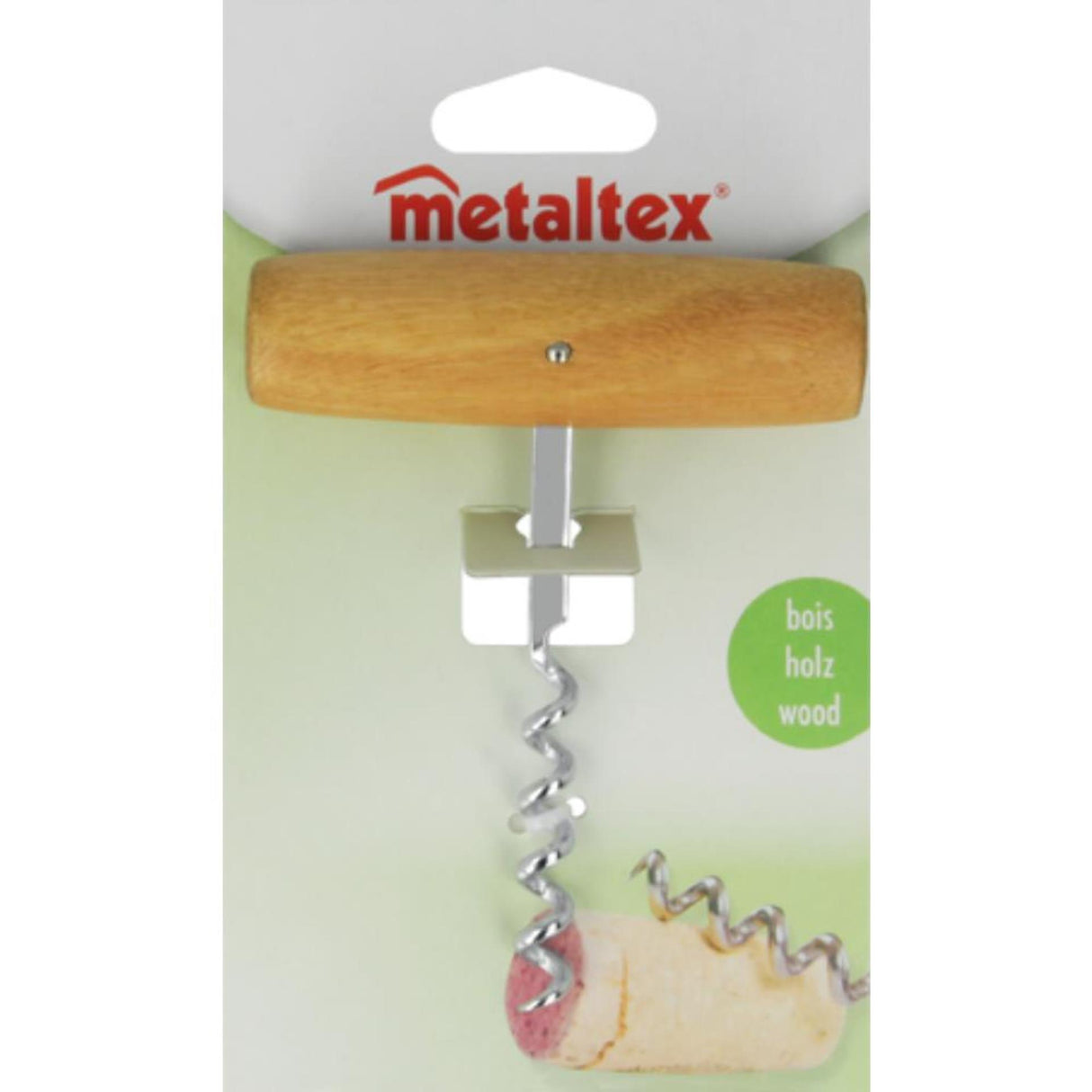 Metaltex Corkscrew Holz Edelstol 10,5 cm