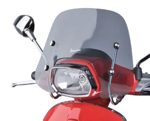 Piaggio parabrezza sprint da BJ.2014 STANGE FUMA 34 cm Originale inclusi materiali di montaggio