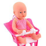 Baby Rose Poppen fietszitje 25 x 22 x 20 roze