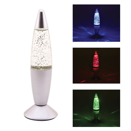 Johntoy Lavalampe glitzert mit Licht