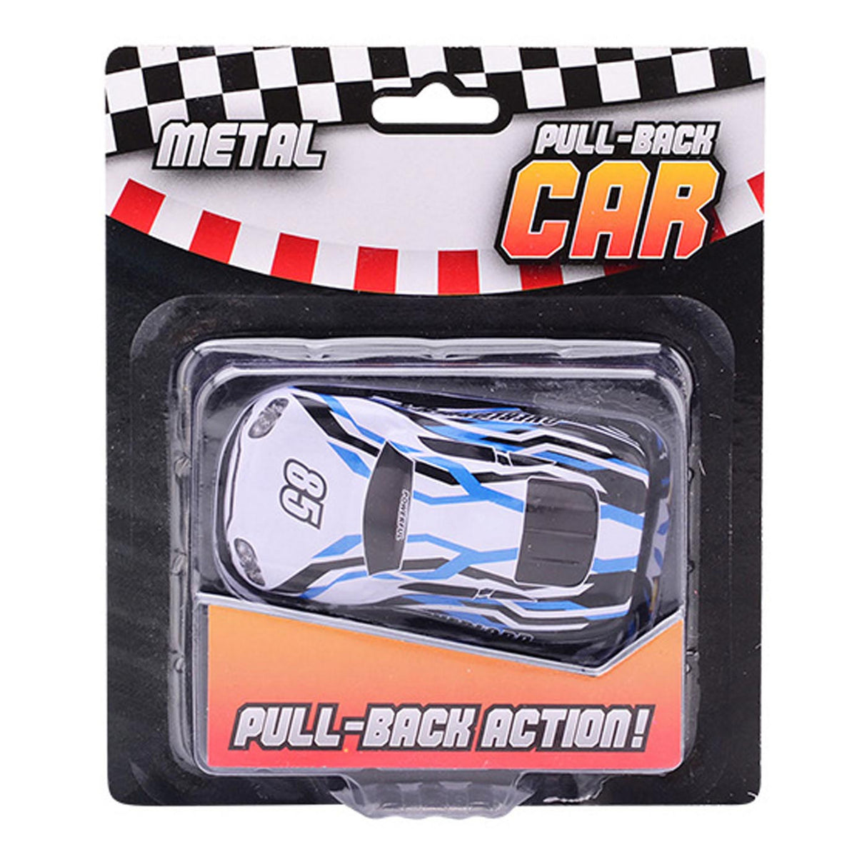 Race car metal on Blister card