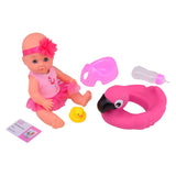 Baby Rose -Trinken und Plaspop, 30 cm mit Accessoires