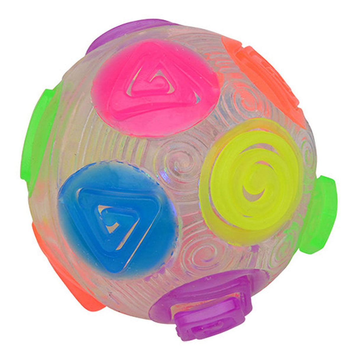 Johntoy Crazy Flashing Rainbow Stunner Ball with Light