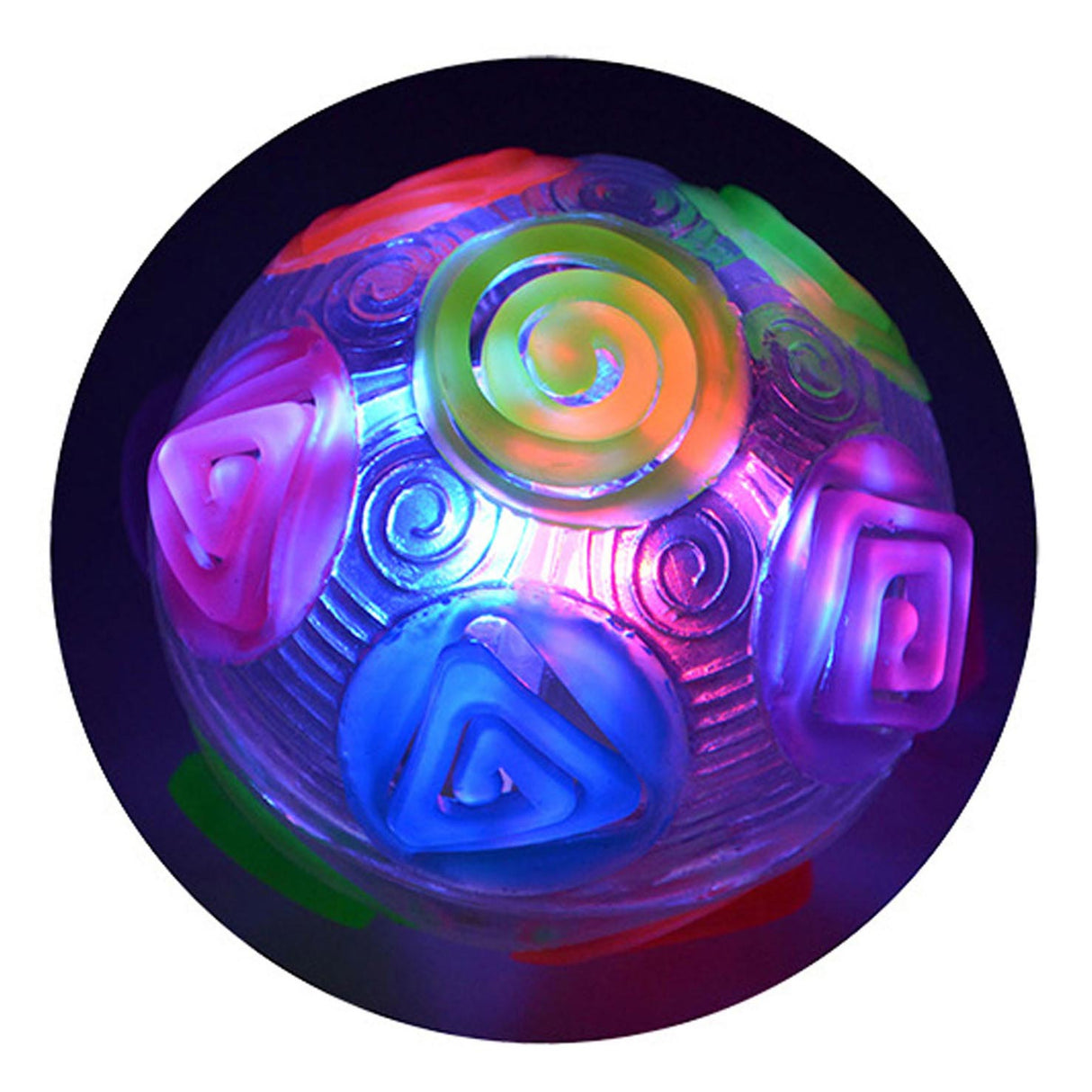 Johntoy Crazy Flashing Rainbow Stunner Ball with Light