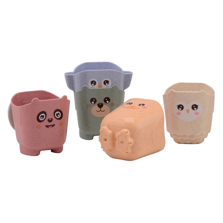 Johntoy Happy World bio stacking bucket and bath cups