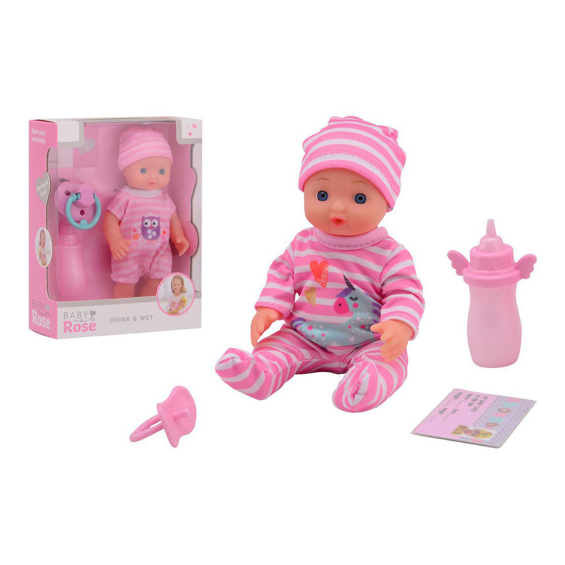 Baby rose rose beve tlas baby pop