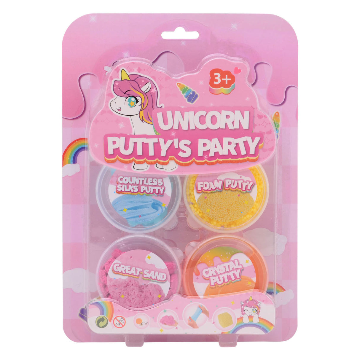 Johntoy unicorn putty party, 4st