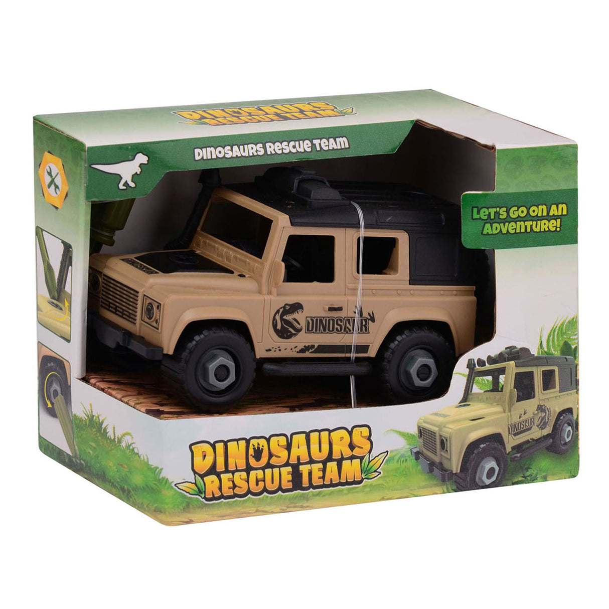 Johntoy jungle dino rescue off-road vehicle