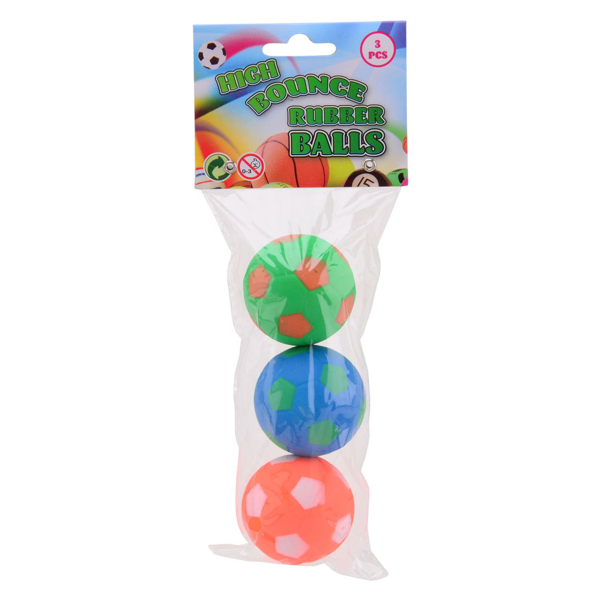 Johntoy hi-bounce balls, 3 pcs