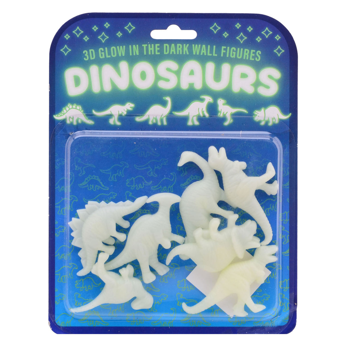 Johntoy Glow in the Dark 3d Wall Dino's, 7dlg.