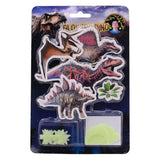 JohnToy Glow in the Dark Dino Wall -klistremerkene