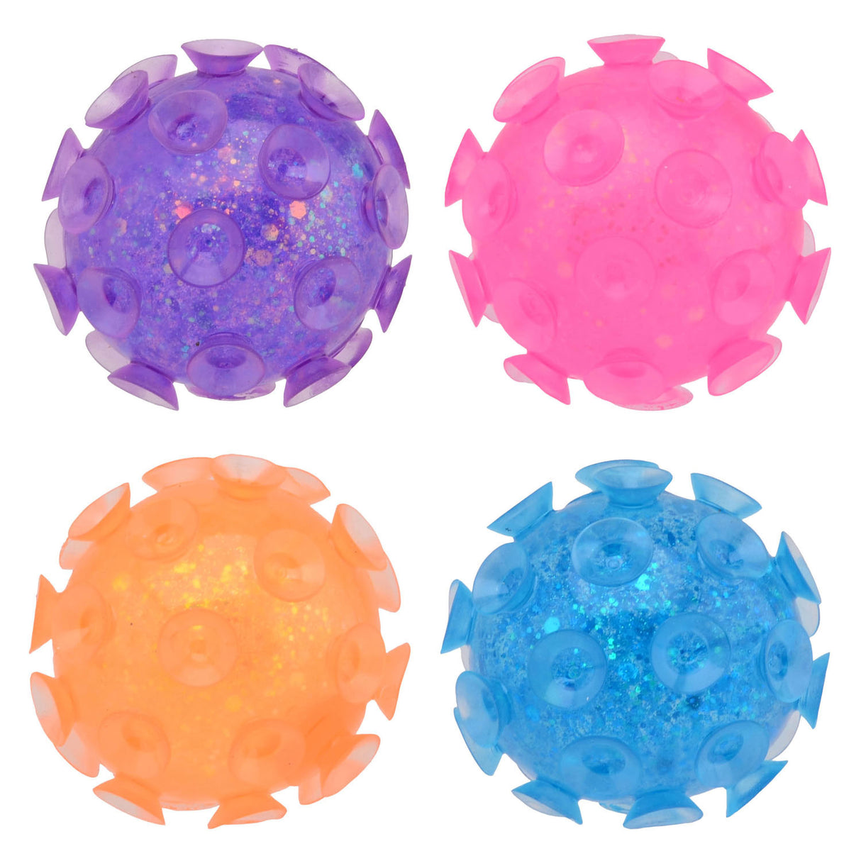 Johntoy Glitter suction cups ball