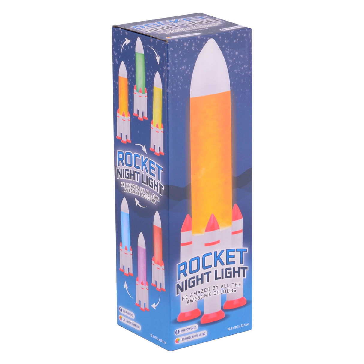 Rocket Night Lamp med USB -anslutning