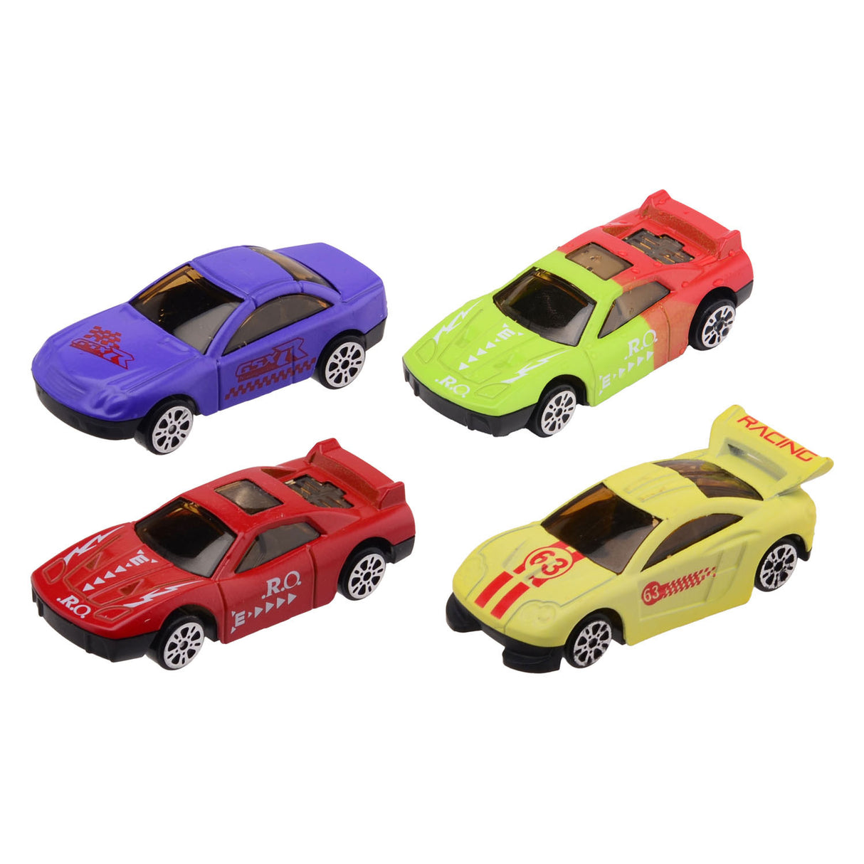 Barva spreminja die-cast racenauto, 3st.