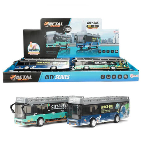 Toi-toys toi toys city bus 21cm pull back