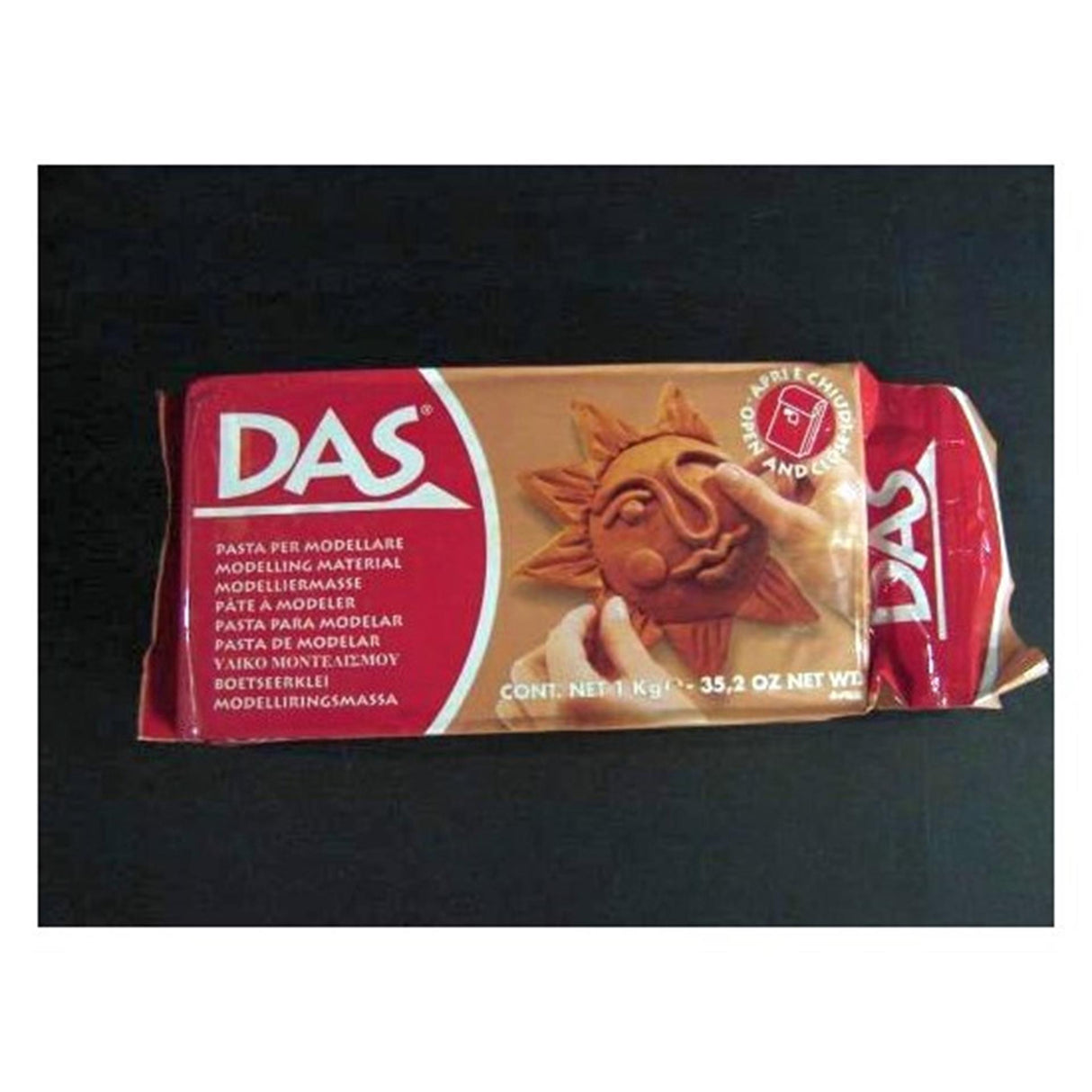 Das clay terracotta - self-hardening clay of 1 kg for sculpting