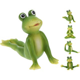 Home styling yoga frog 14x5x10cm 4 ass.