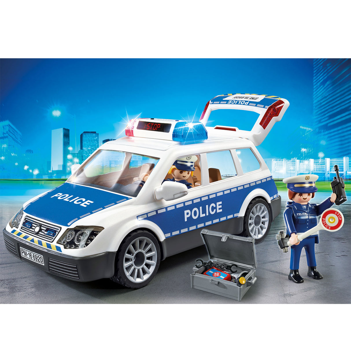 PLAYMOBIL City Action Politiepatrouille met Licht en Geluid 6920