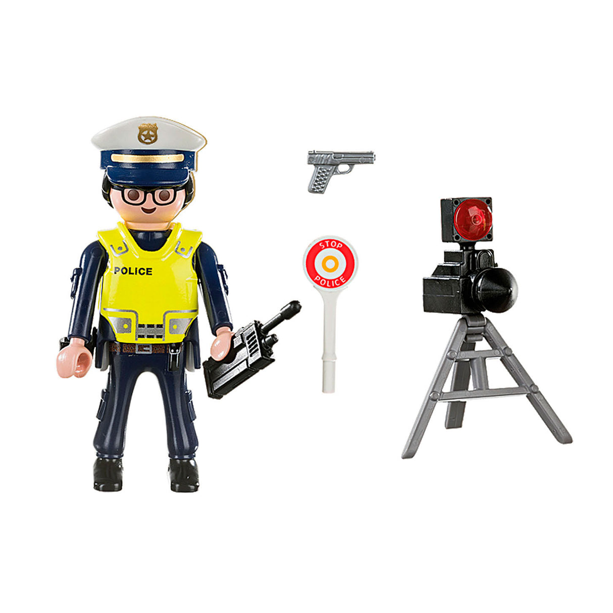 Playmobil 70305 police officer with flash control