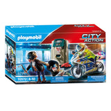 Playmobil City Action Politiemotor Achtervolging van de Geldrover 70572