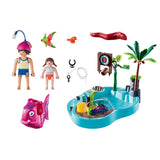 PlayMobil Family Fun Natwmwming Piscina con Watersplash 70610