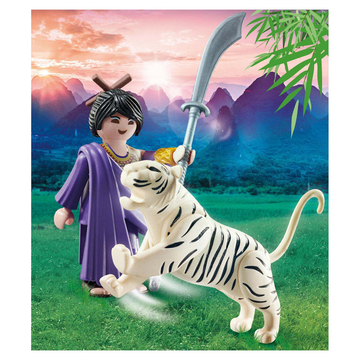 Speciali Playmobil Fighter asiatico con Tiger 70382