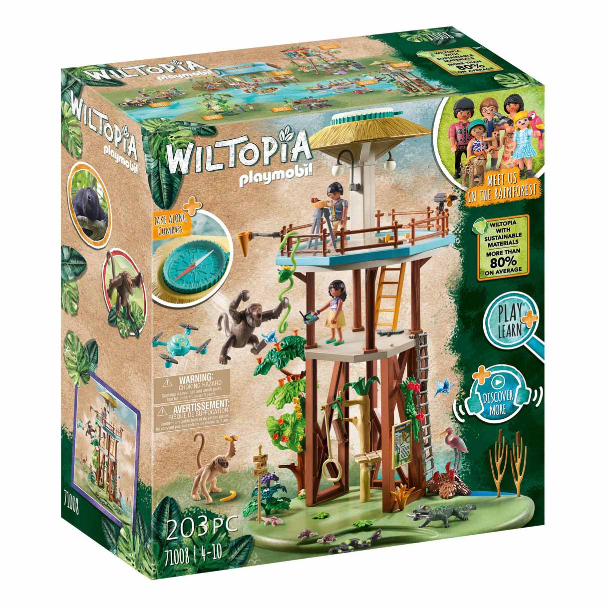 Playmobil wiltopia výzkumná stanice s kompasem - 71008