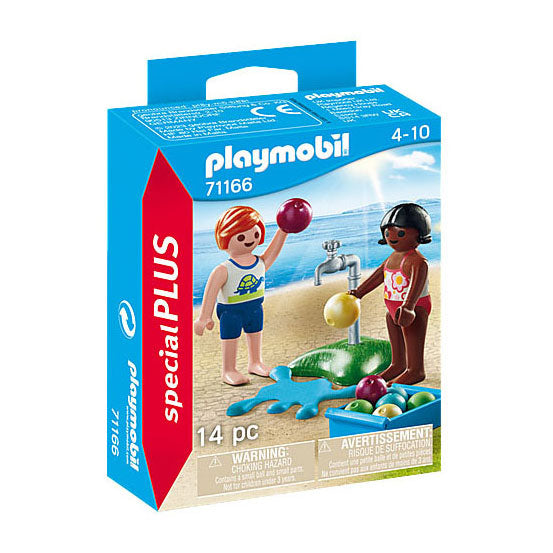 PlayMobil Special más niños con globos de agua 71166