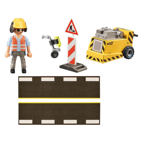 PlayMobil City Action 71185 Trabajador de construcción con cortador de borde