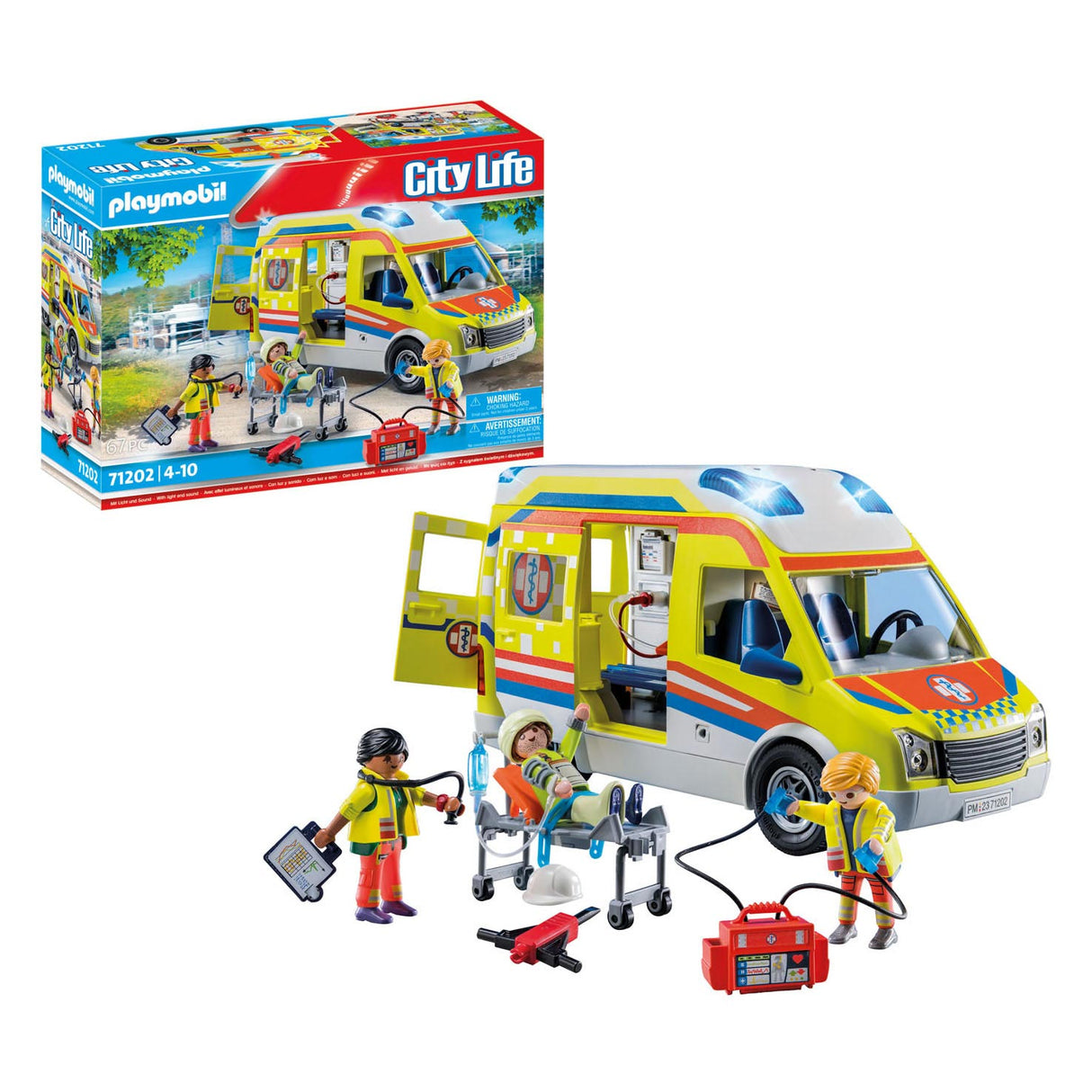 Playmobil City Life Ambulance avec la lumière et le son 71202