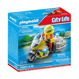 Playmobil City Life Nouzové motorové kolo s blikajícím světlem 71205