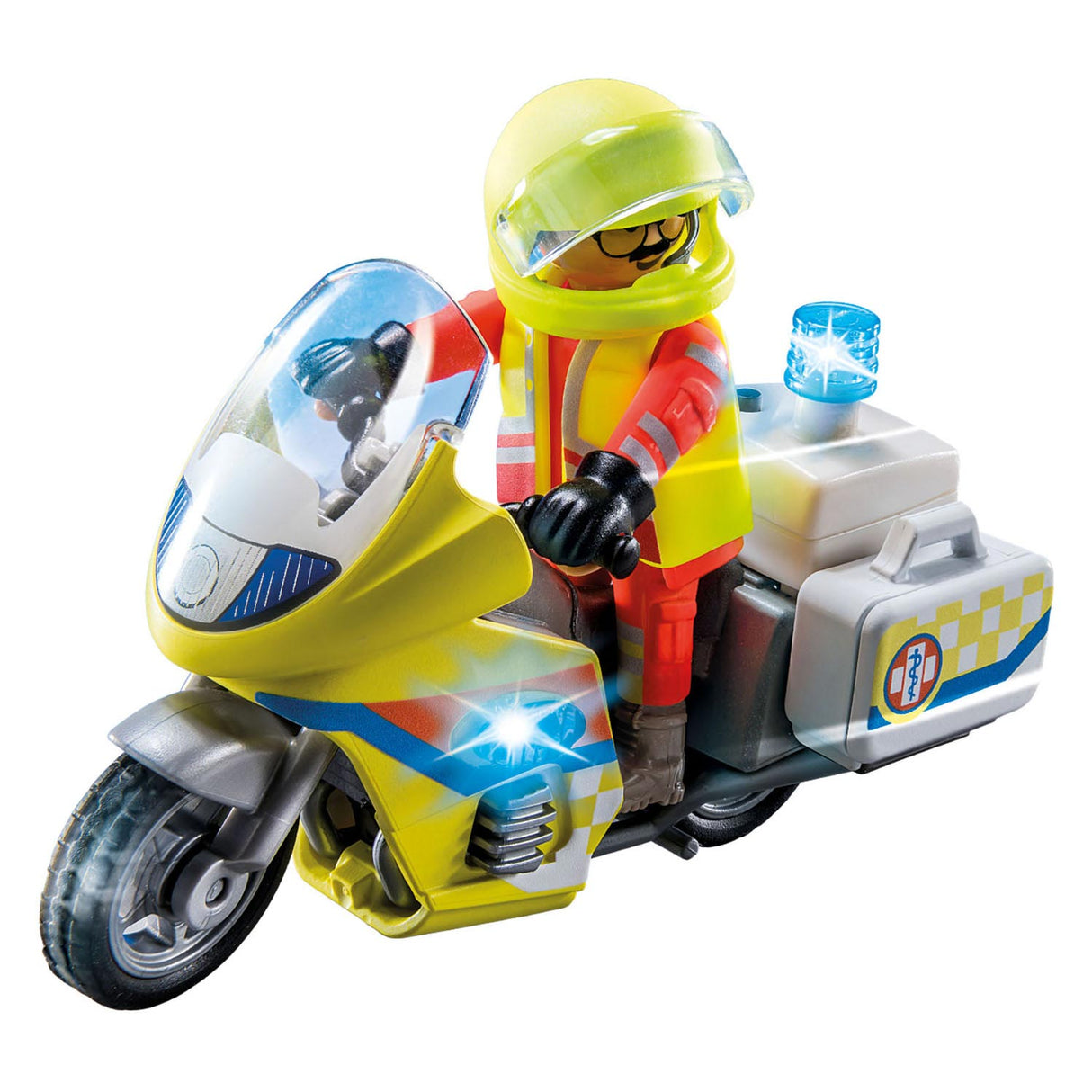 Playmobil City Life Emergency Motor bike with flashing light 71205