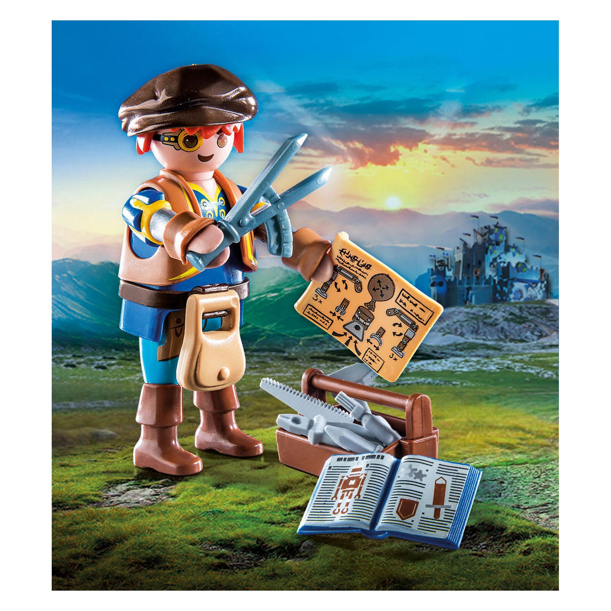 PlayMobil novela más dario con herramientas 71302