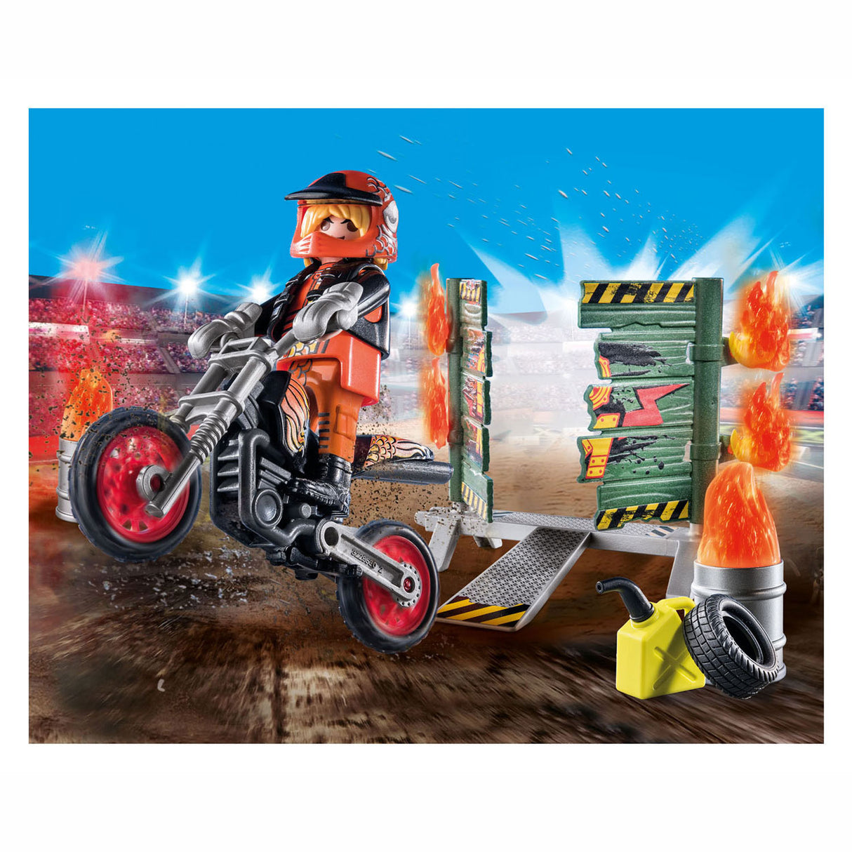 Playmobil Starterpack Stuntshow Motor med brandvæg 71256