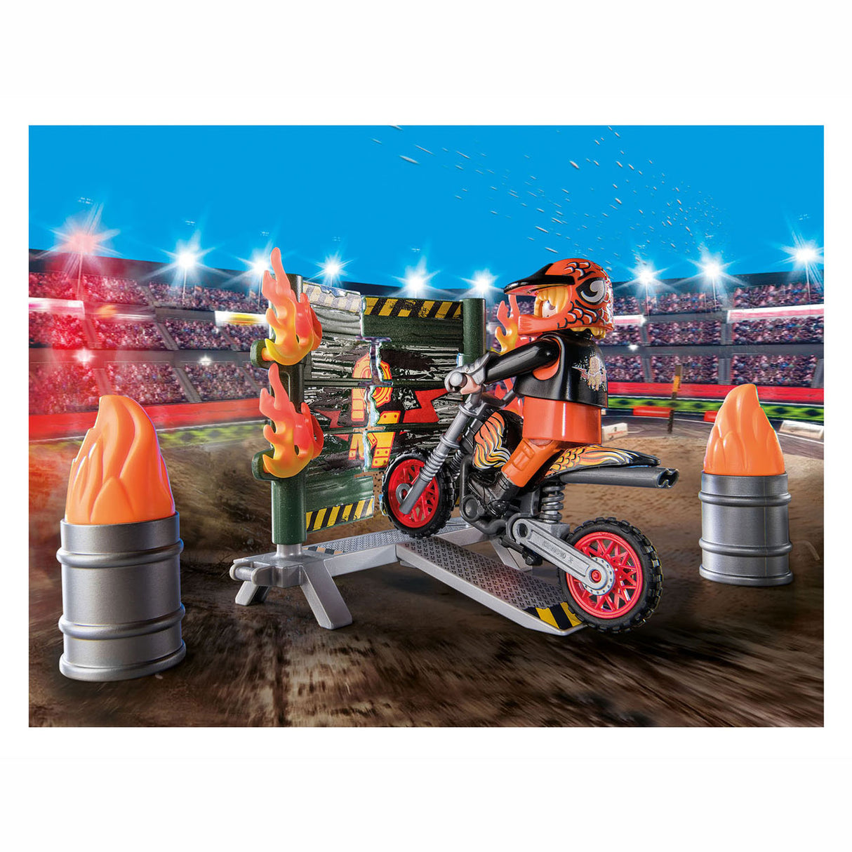 PlayMobil Starterpack Defirectora Motor With Fire Wall 71256