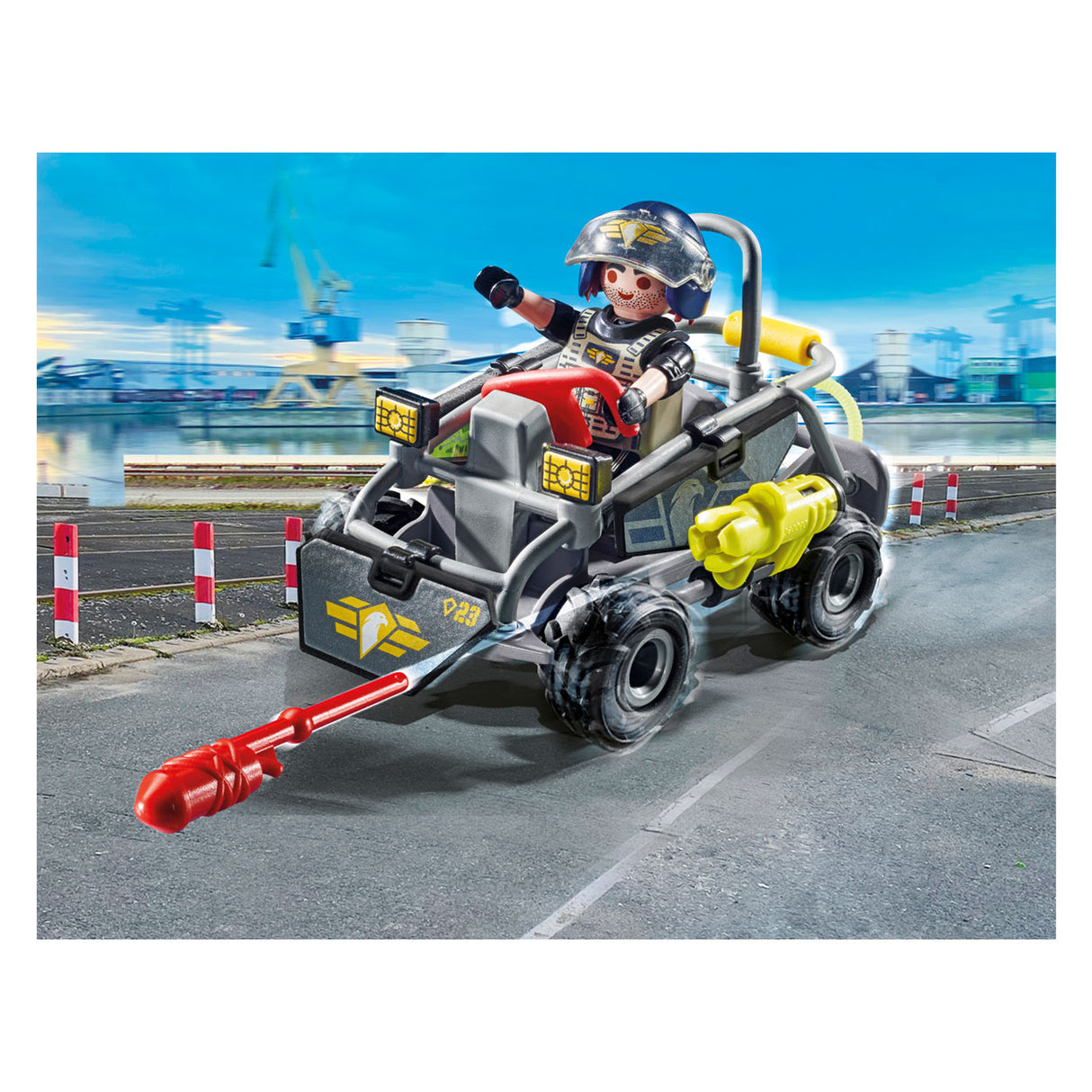 PlayMobil Stadaktiounsschafte SE-Multitererinwagen 71147