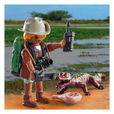 Playmobil spesialforsker med unge Caiman 71168