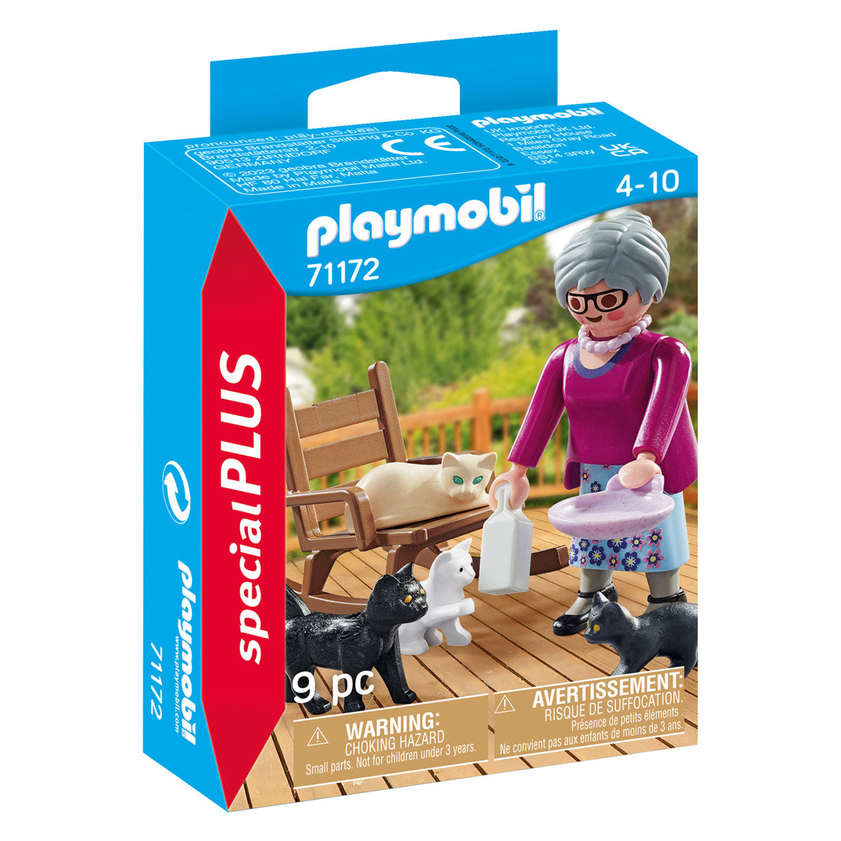 Playmobil Specials grand-mère avec des chats 71172