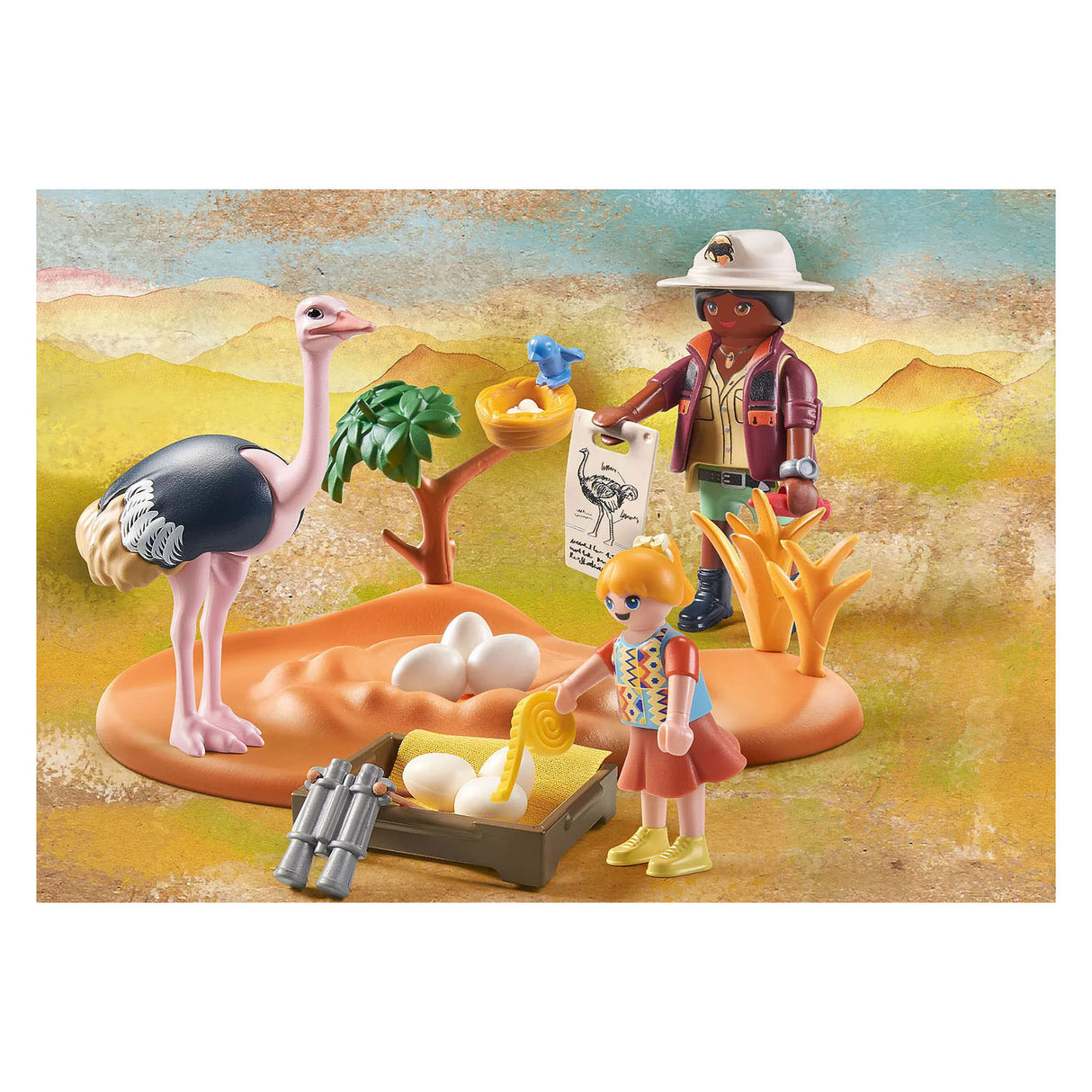 Playmobil Wiltopia odwiedzający Papa Estrich 71296