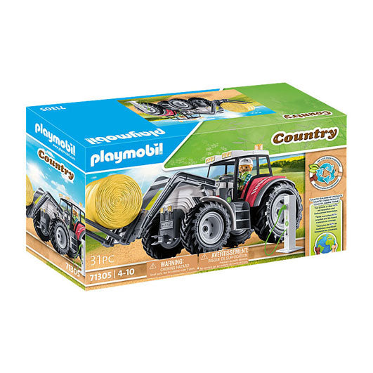 Playmobil country grand tracteur avec accessoires 71305