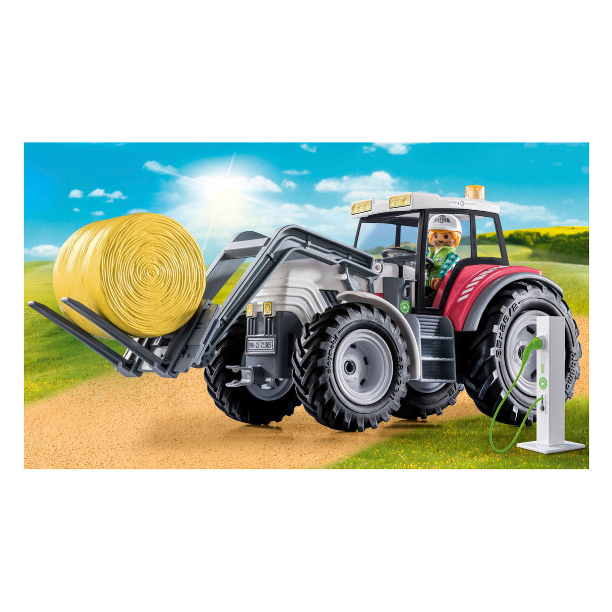 Playmobil Country velik traktor z dodatki 71305