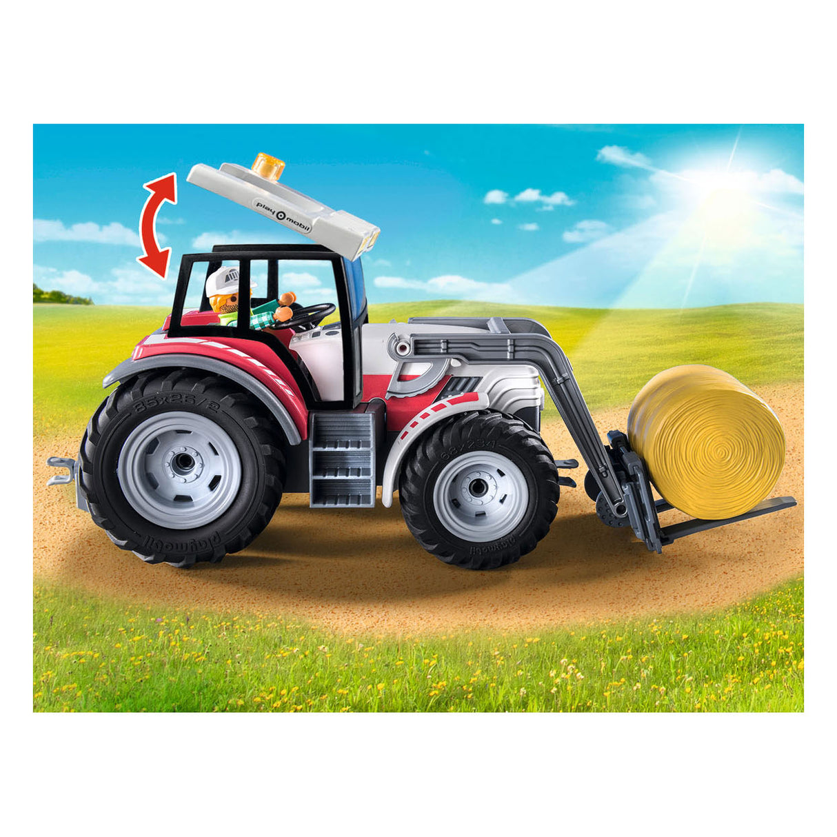 Velký traktor Playmobil Country s příslušenstvím 71305