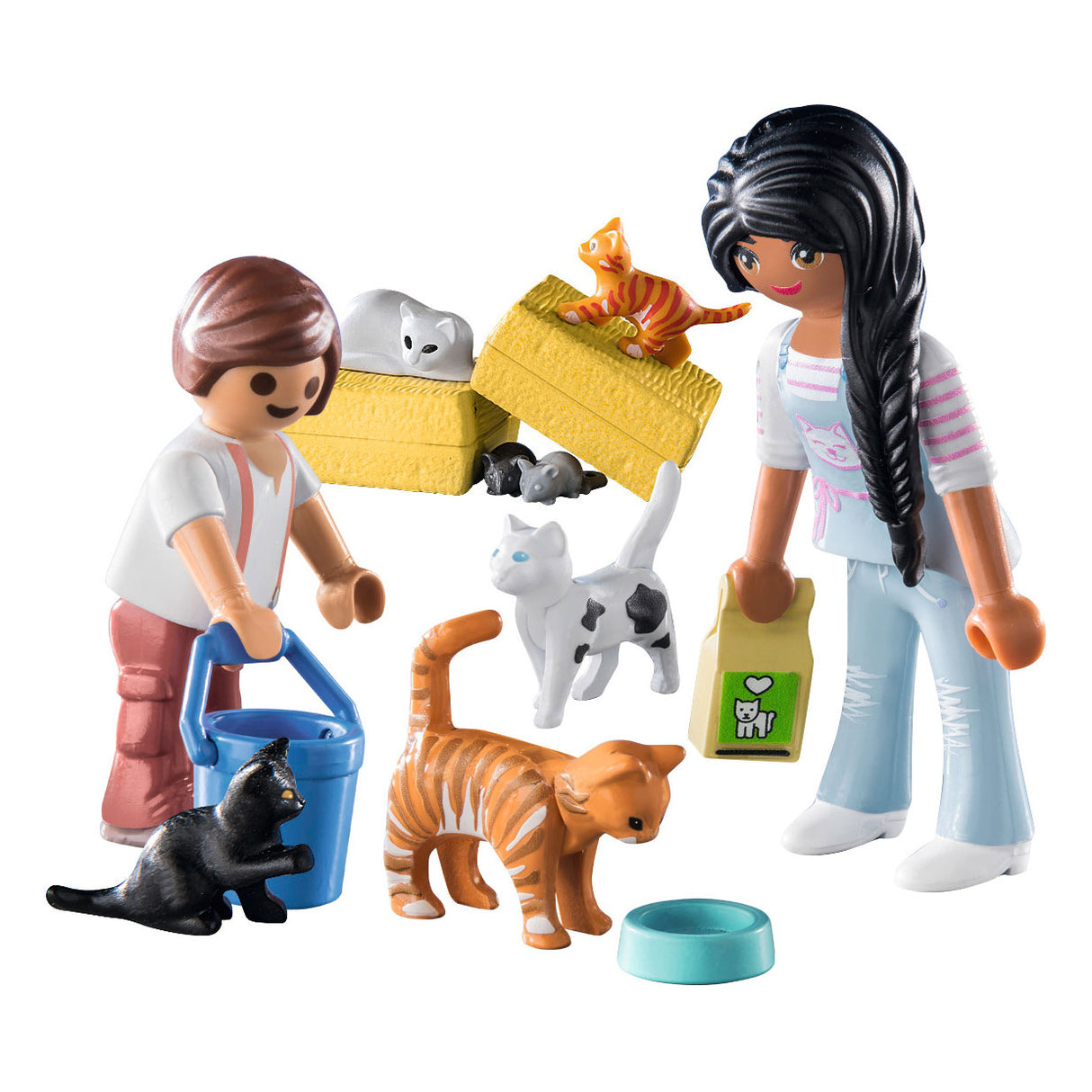 Rodina kočky PlayMobil venkovské kočky 71309