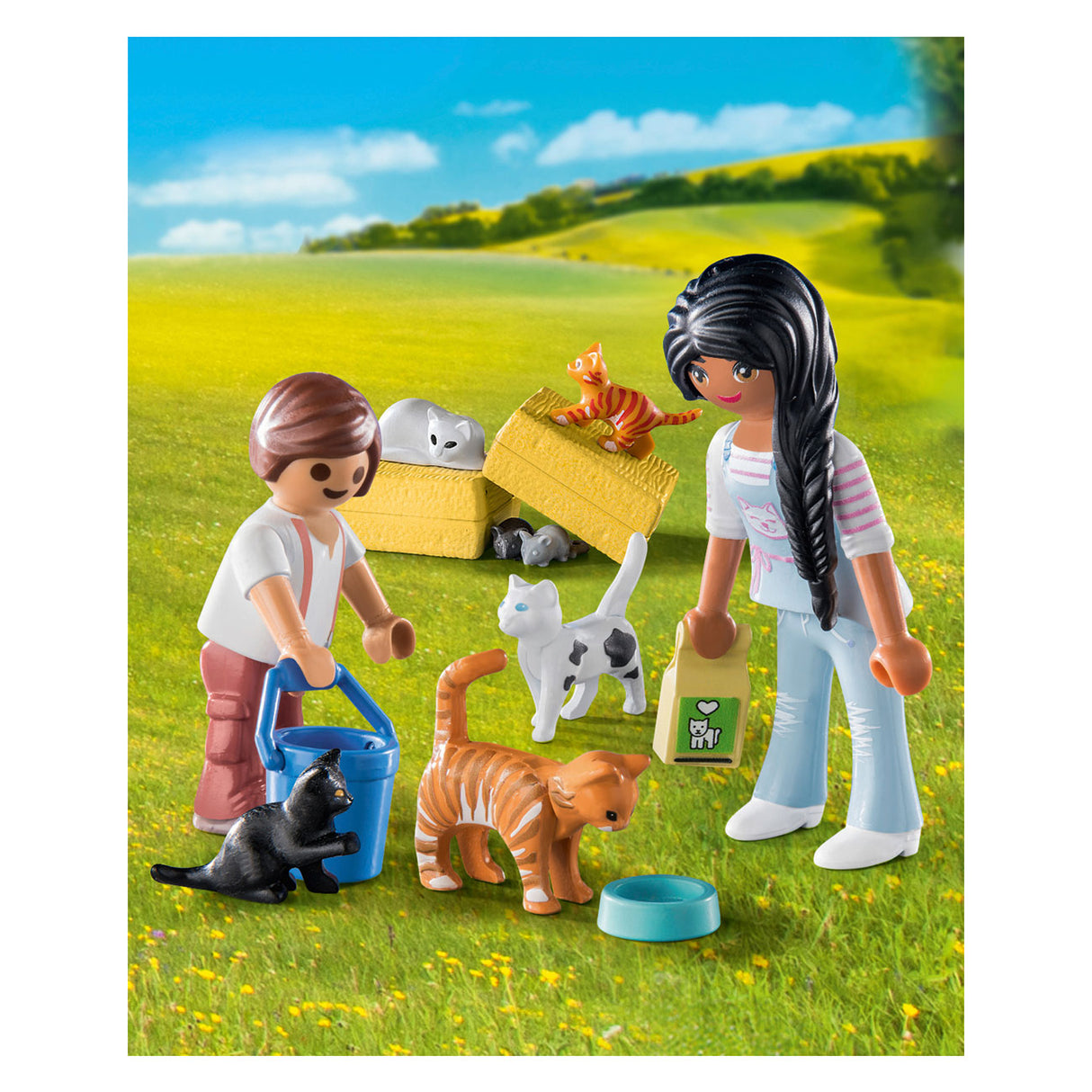 Rodina kočky PlayMobil venkovské kočky 71309