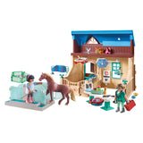 Playmobil hester eller fossehestterapi Veterinærpraksis 71352