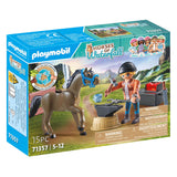 Konie playmobil lub wodospad Hoefsmid: Ben Achilles 71357