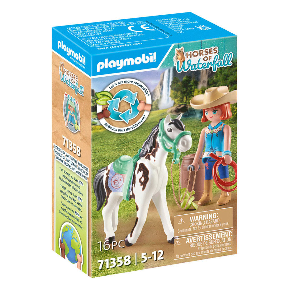 Playmobil Horses o Waterfall Ellie y Sawdust Play set 71358