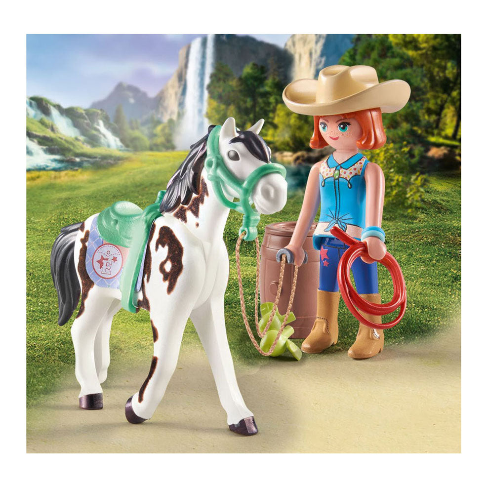 Playmobil Horses o Waterfall Ellie y Sawdust Play set 71358