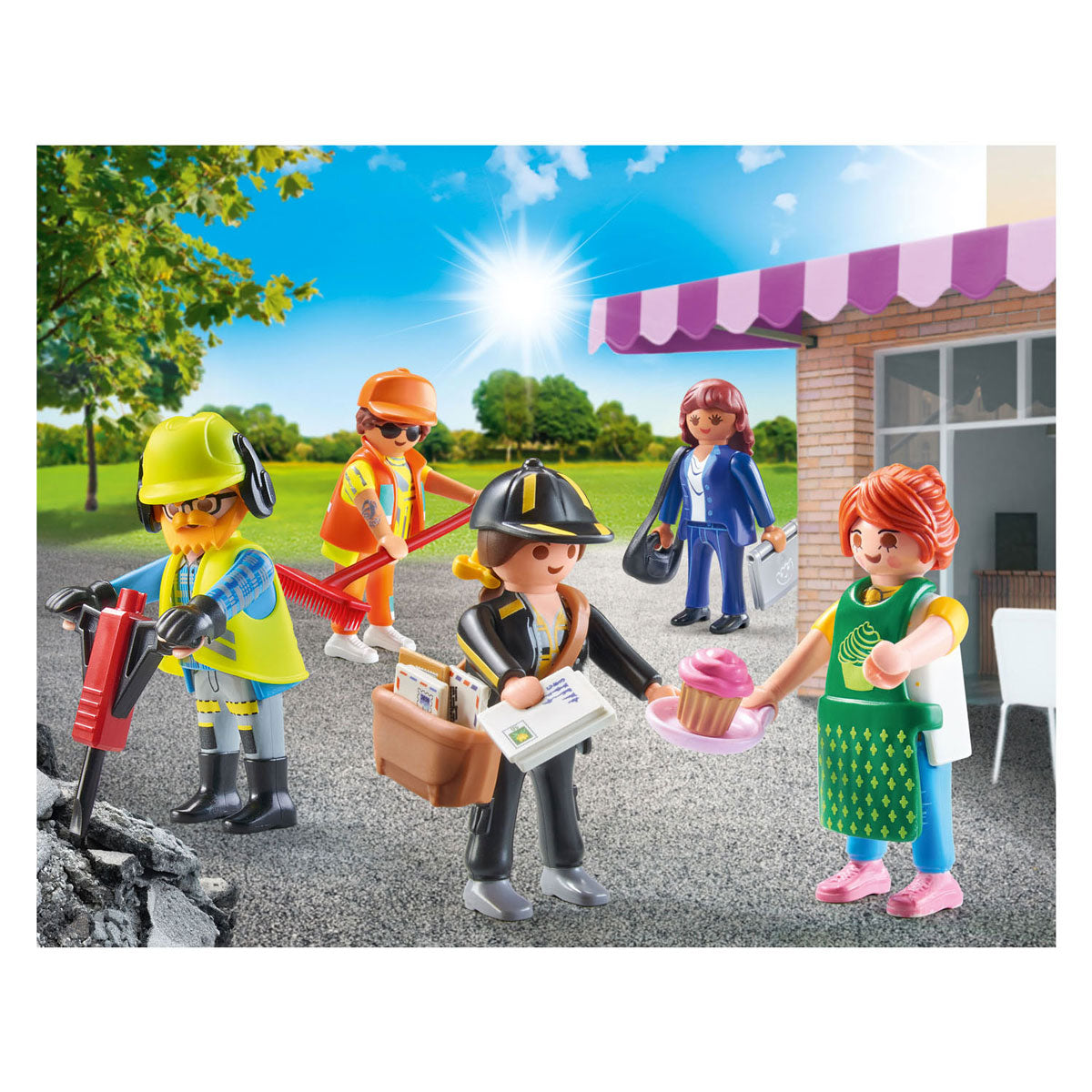 PlayMobil Stad Liewen meng Figuren 71402