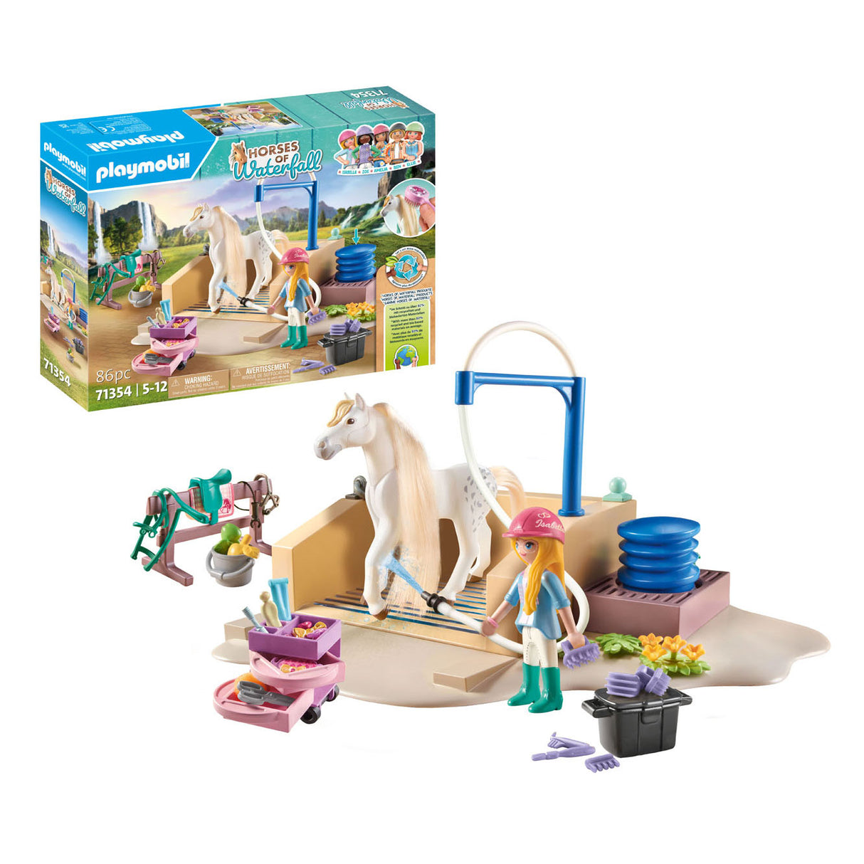 Playmobil Horses o Waterfall Isabella y Leeuwin Speelset 71354